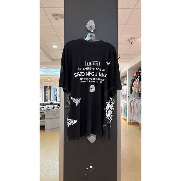 Darc Sport Universal Monsters Frankenstein Side by Side Tee Shirt Halloween - Picture 4 of 6